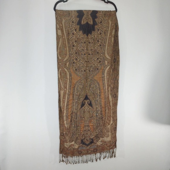 Collection Eighteen Abstract Prints Fringe Scarf NWT - Picture 2 of 6